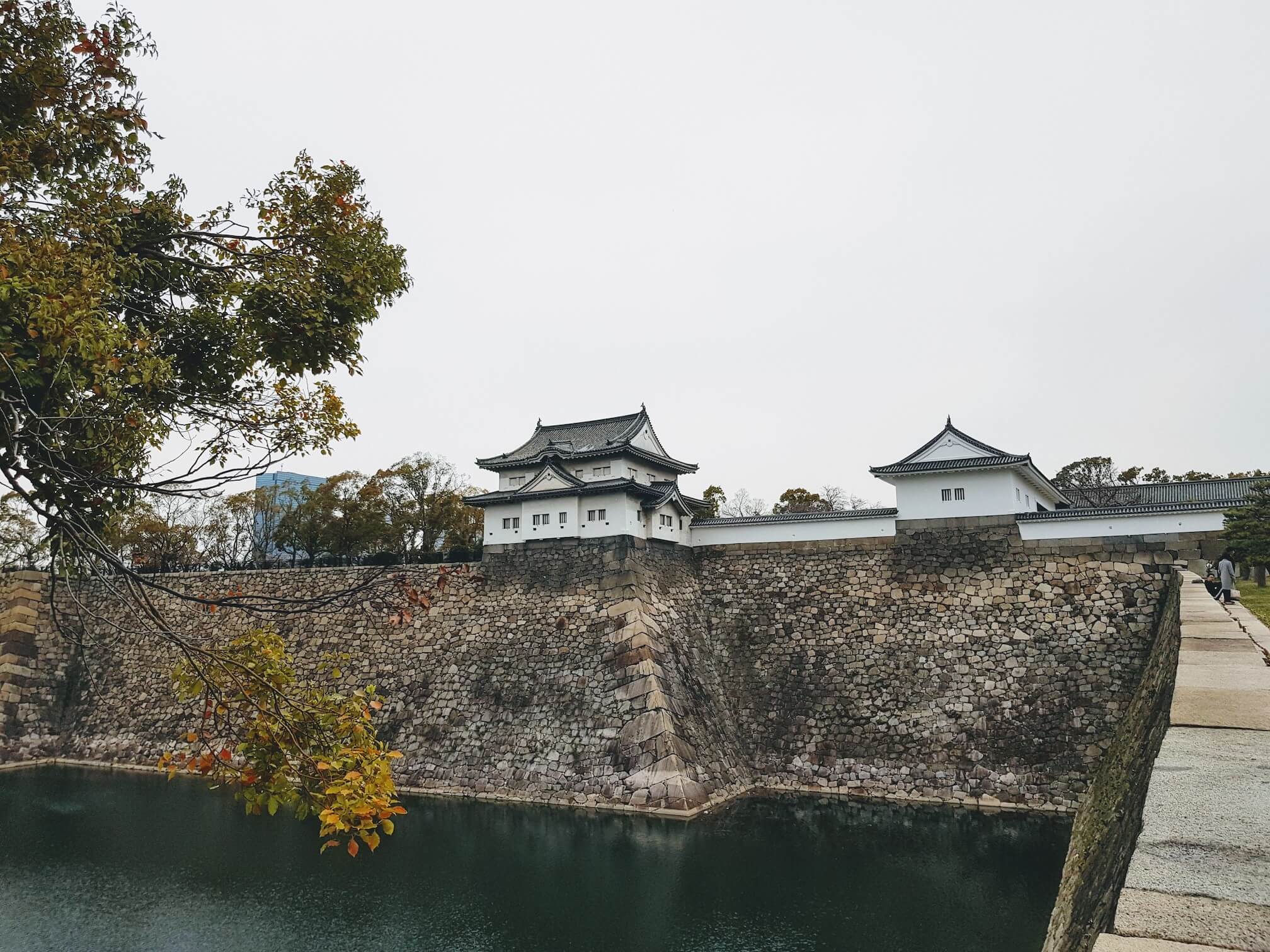 Tamon-Yagura as seen from the entrance ramp to the castle