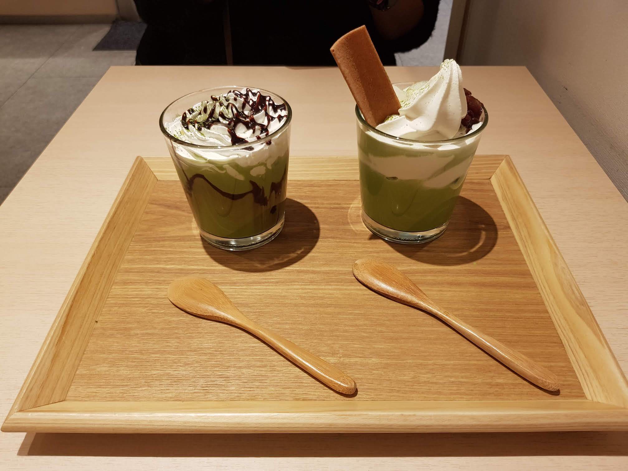 Matcha drinks