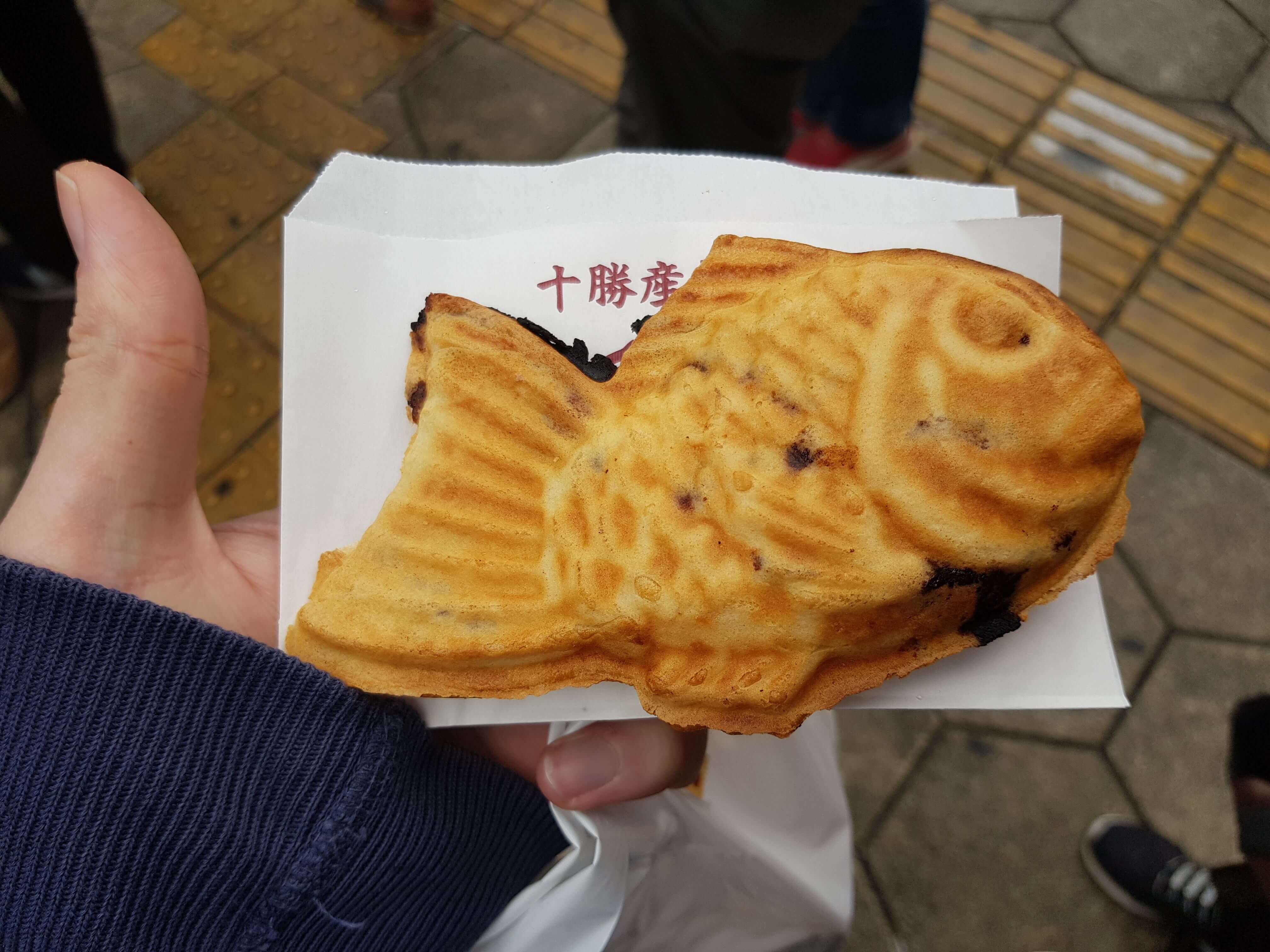 Taiyaki is a fish shaped pastry