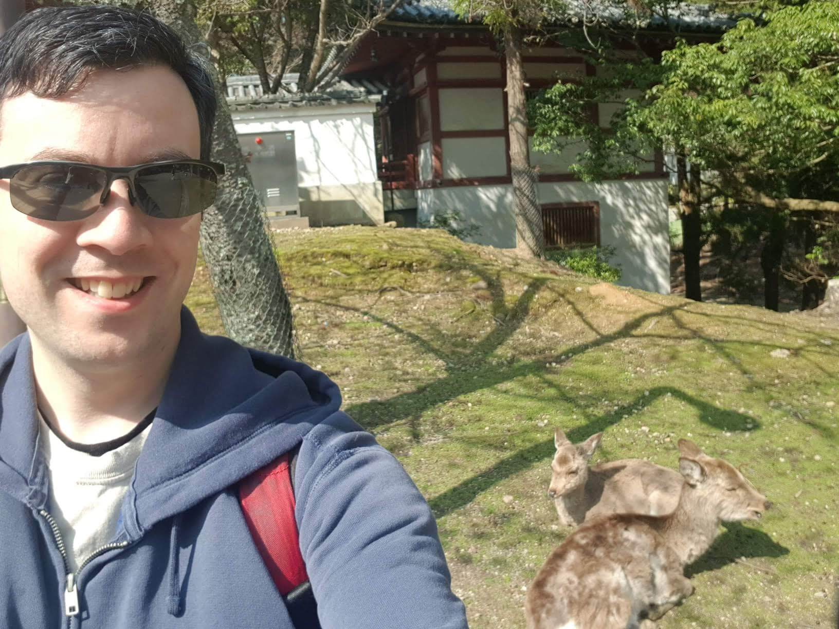 Daniel with baby Deer